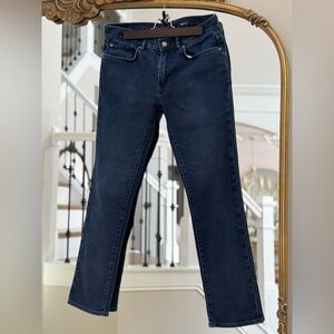 Banana Republic Men’s Traveler Jeans 32 x 32 Slim Fit, Dark Denim